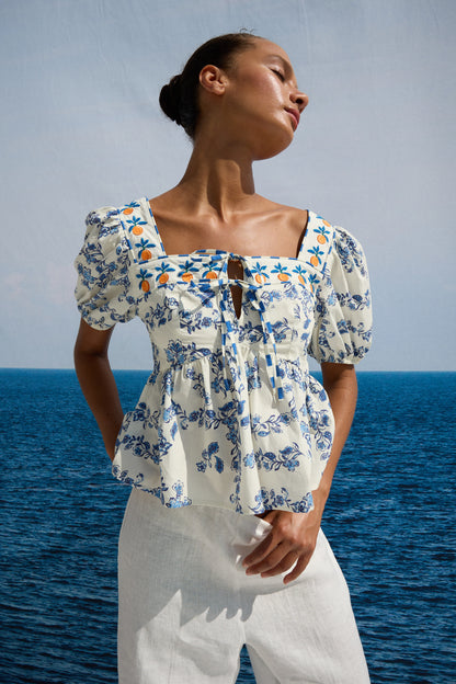 Presley Top Ceramic Floral