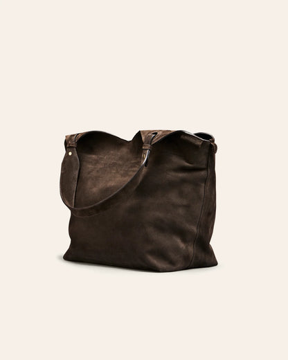 Soho Shoulder Bag Umber Suede