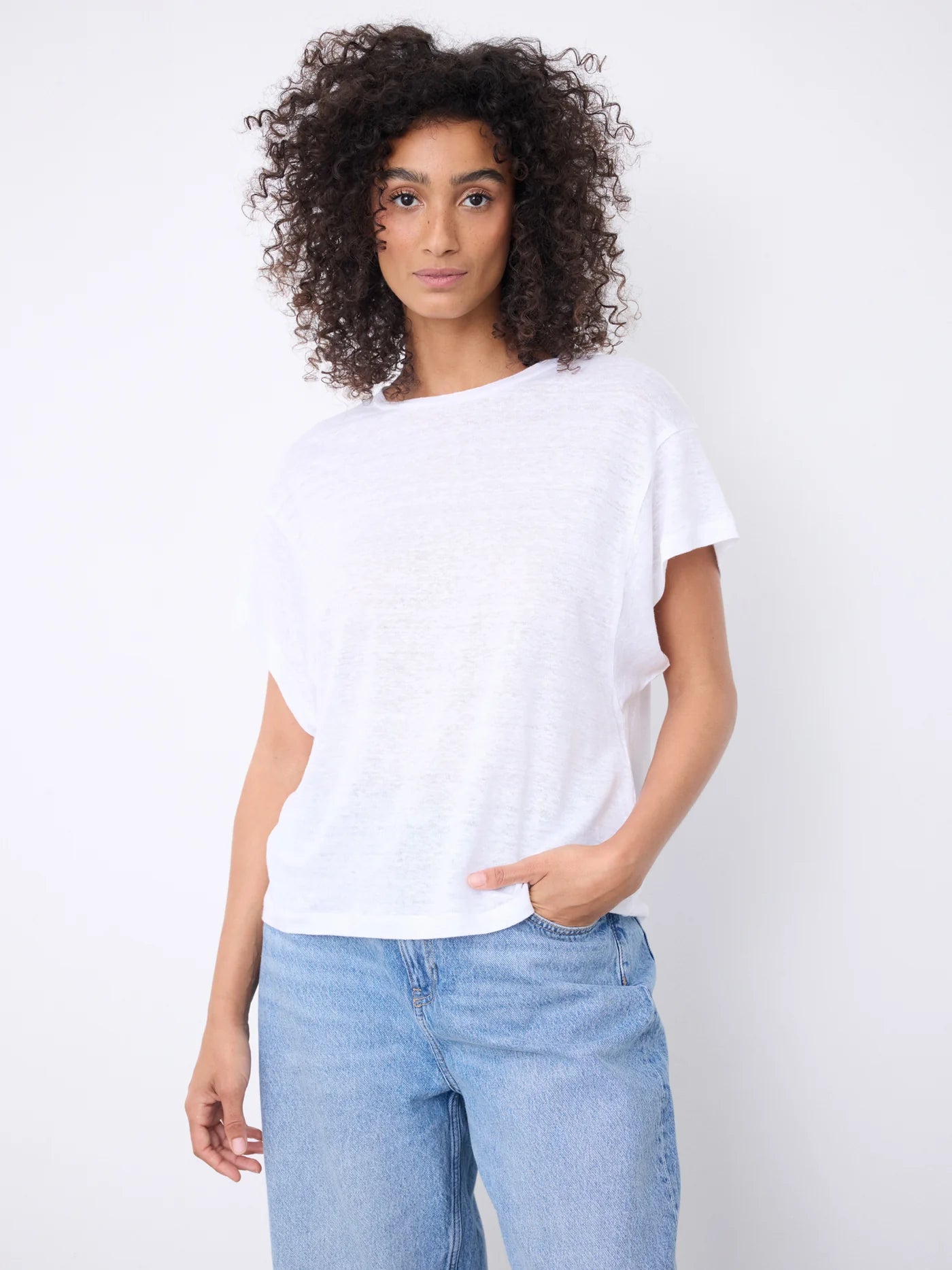 Teila Linen T-Shirt Sienne