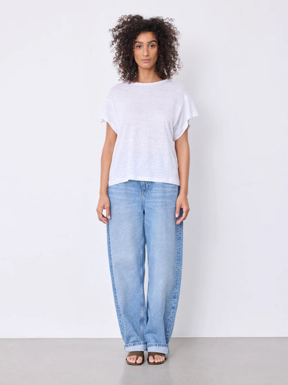 Teila Linen T-Shirt Sienne