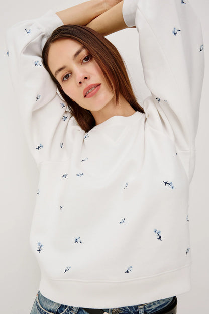 Tiffany Embroidered Blue Iris