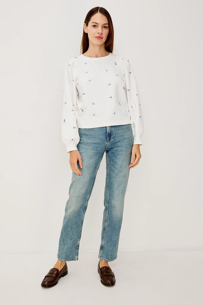 Tiffany Embroidered Blue Iris