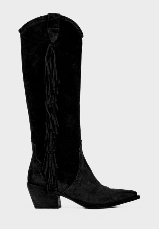 Dakota Camoscio Boots Black