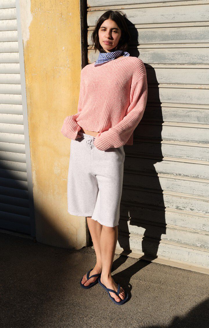 Twily Sweater White Melange Pink