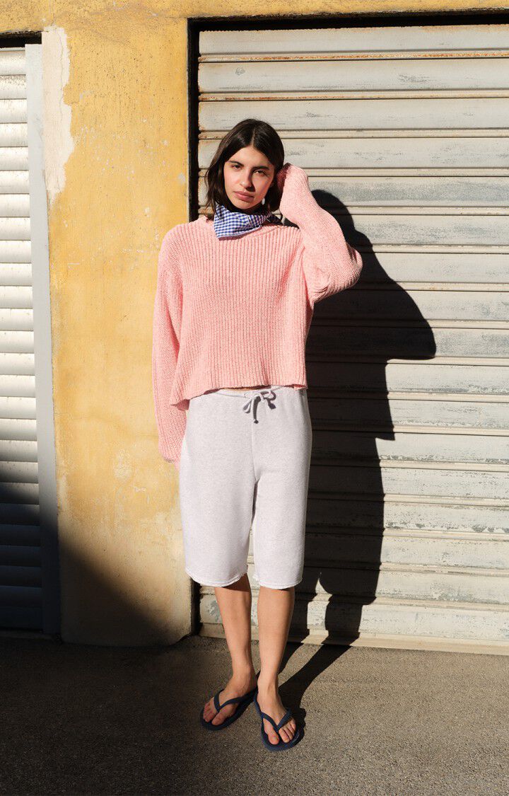 Twily Sweater White Melange Pink