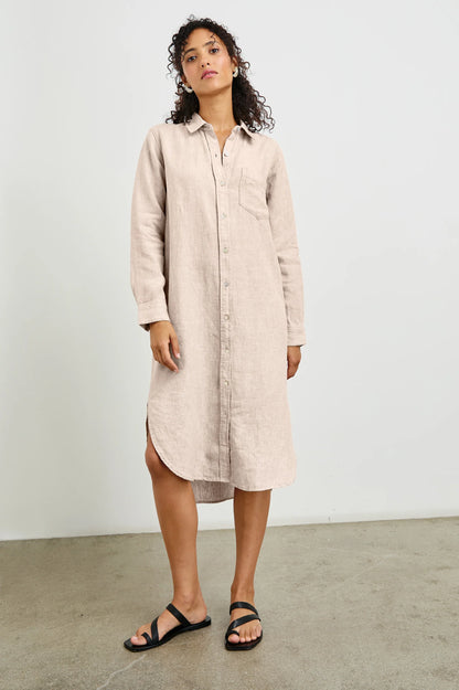 Val Dress Heathered Flax