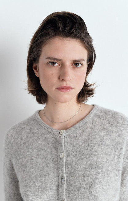 Vitow Cardigan Light Grey Melange