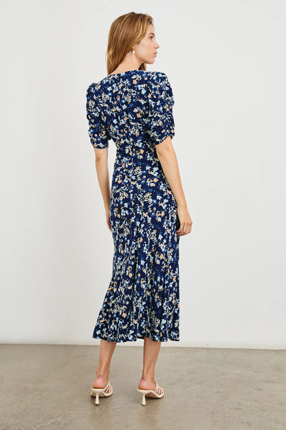 Zariah Dress Navy Flora