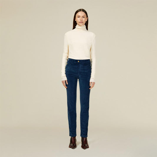 Malena Micro Cord Soft Navy