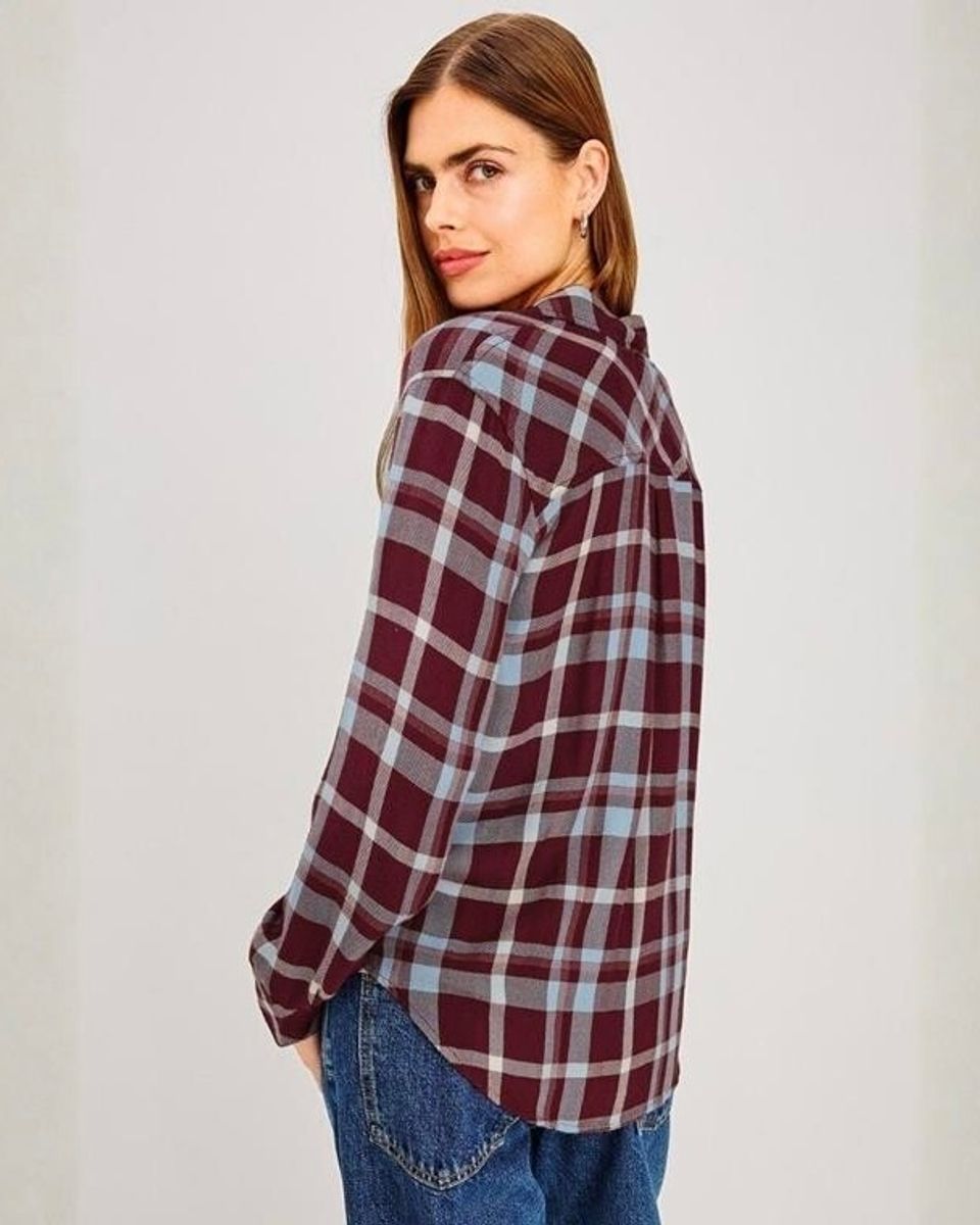 Hunter Shirt Plum Cream