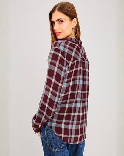 Hunter Shirt Plum Cream
