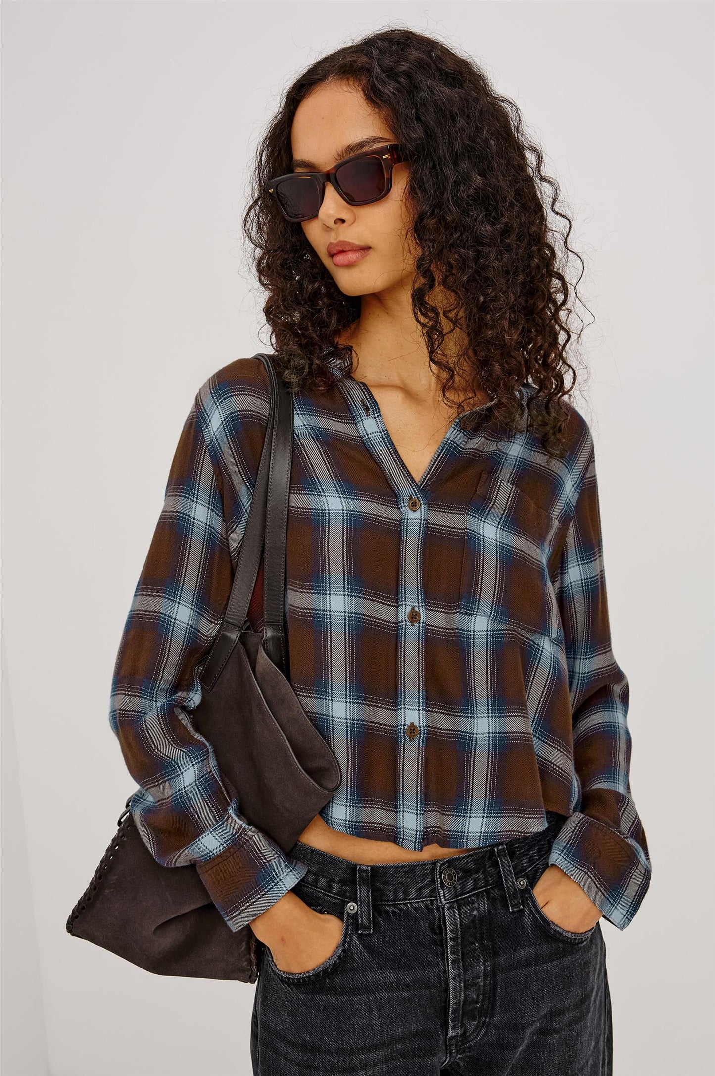 Malin Shirt Espresso Indigo
