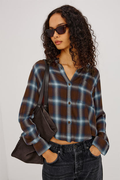 Malin Shirt Espresso Indigo