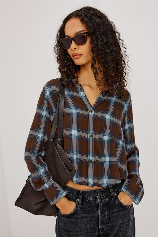 Malin Shirt Espresso Indigo