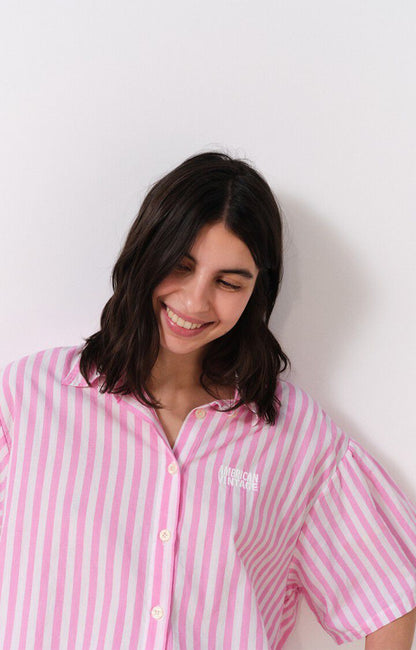 Ekirow Shirt Pink Stripes