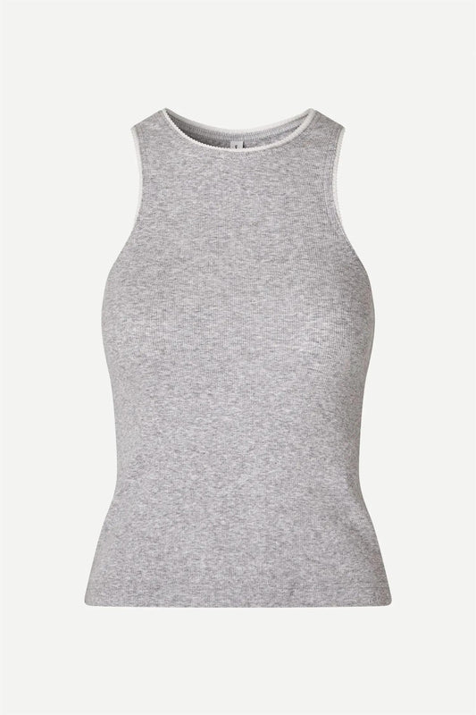 Sajune Tank Top Light Grey Mel