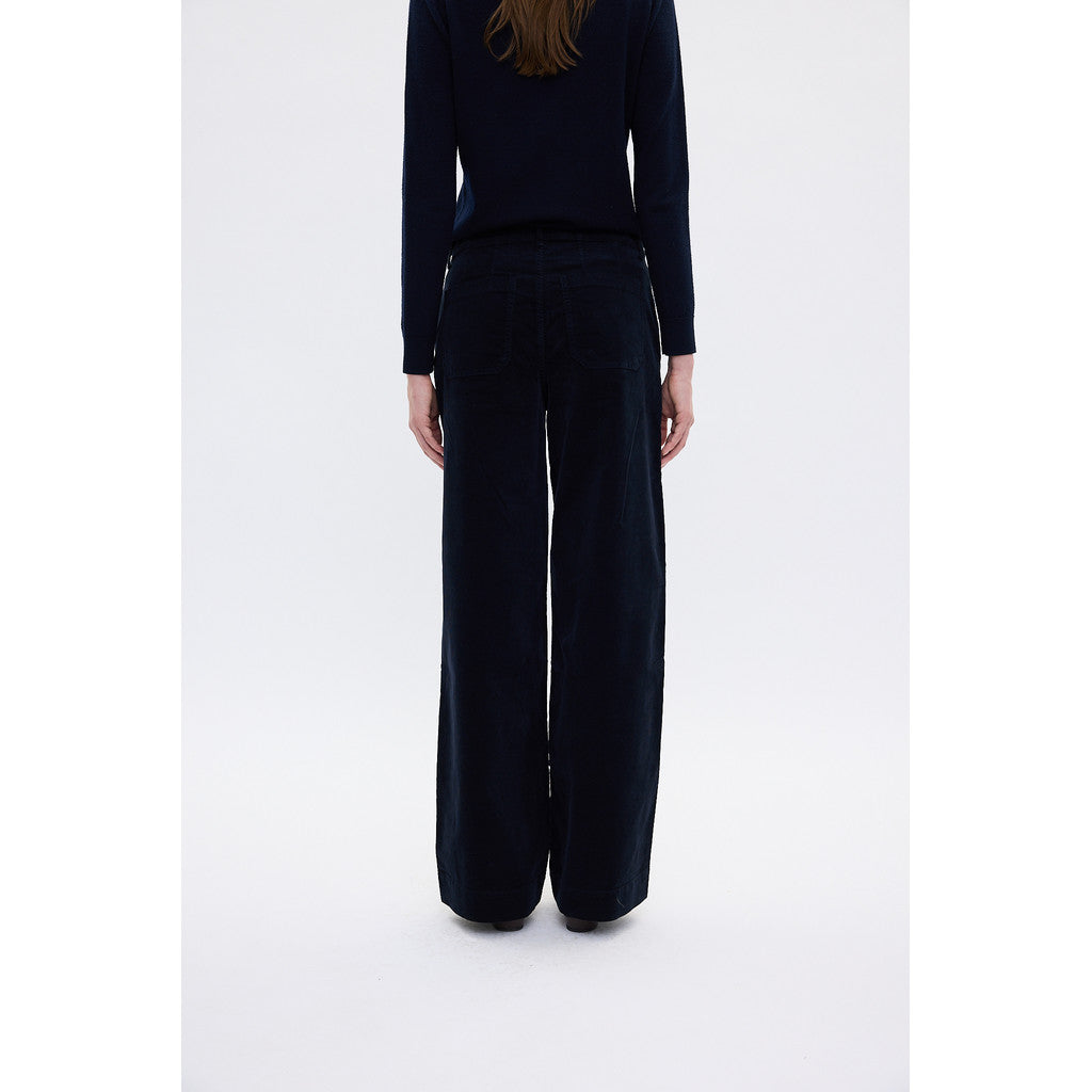 Erica Pants Navy Mini Corduroy