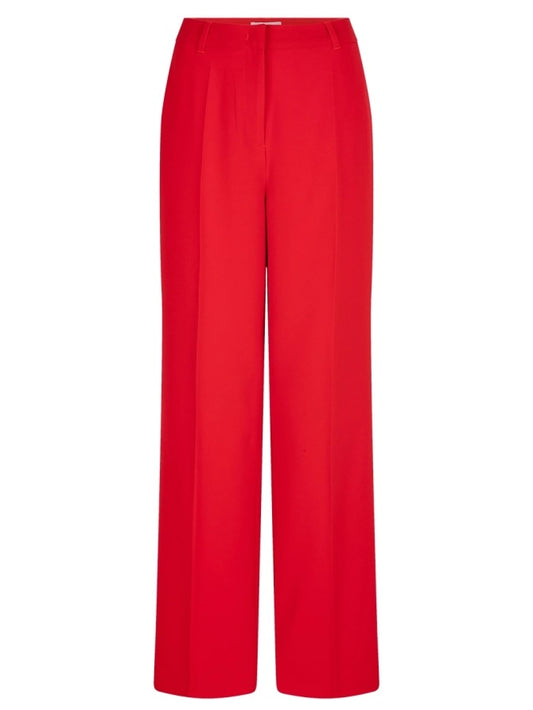 Alain Straight Leg Pants Bright Red - No22 Damplassen