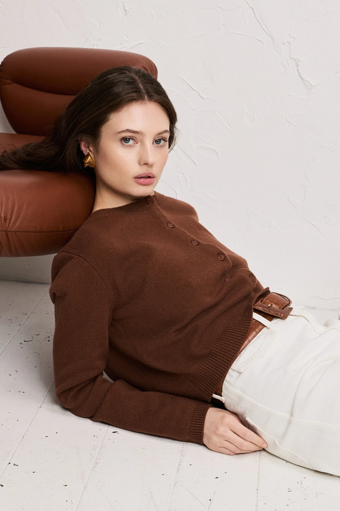 Astrid Cardigan Cash Brown