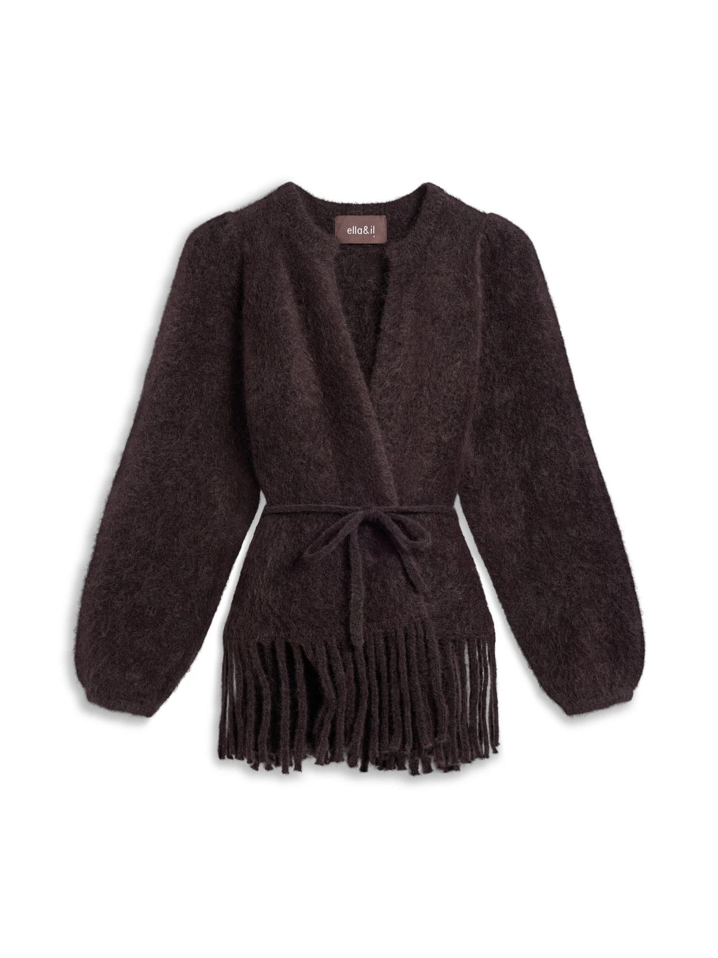 Fidele Chunky Cardigan Dark Brown
