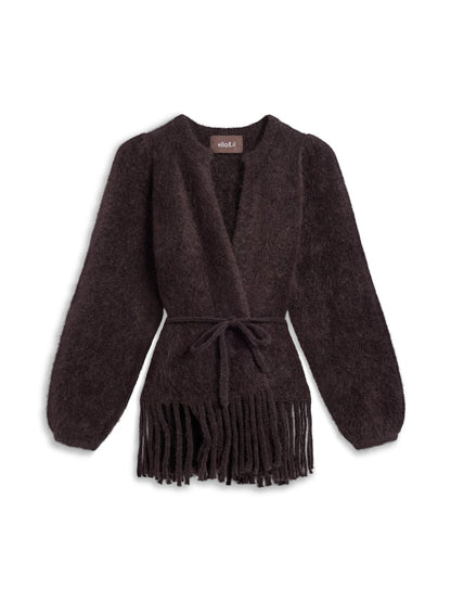 Fidele Chunky Cardigan Dark Brown