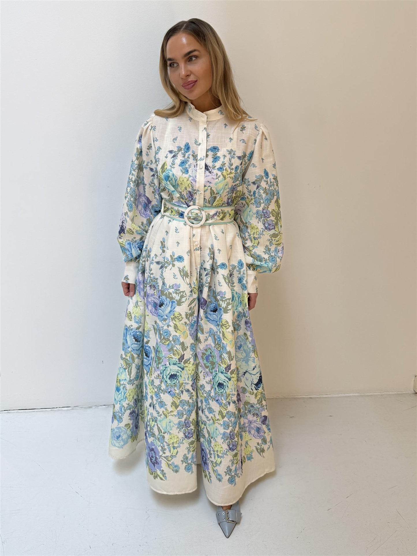 Dress Blue Flowers