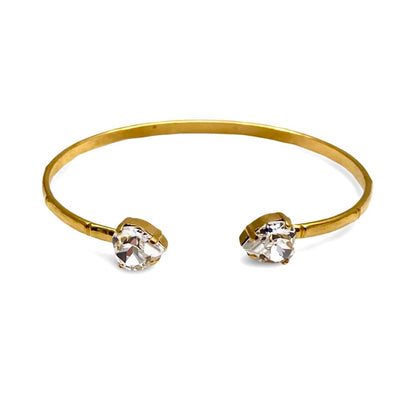 Bamboo Hearts Bracelet White