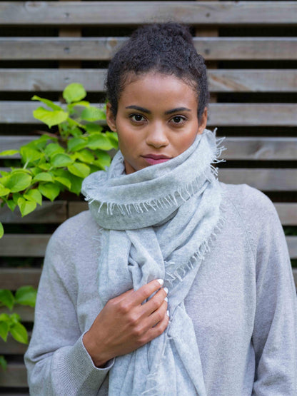 Bandana Scarf Light Grey Melange - No22 Damplassen