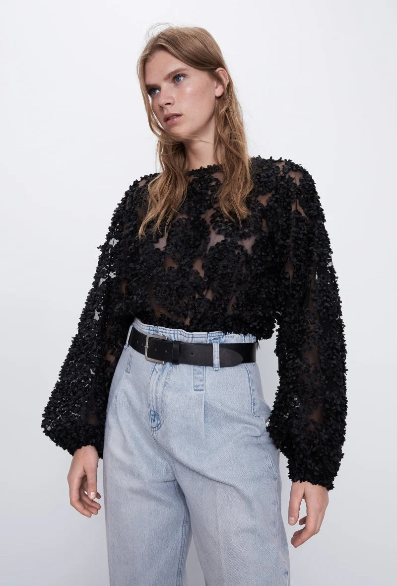 Tyll Flower Black