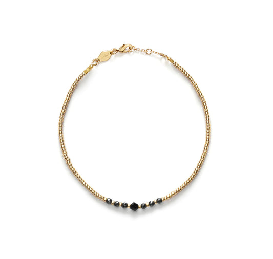 Bead & Gem Bracelet Black - No22 Damplassen