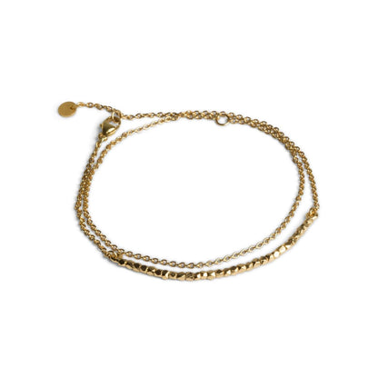 Jane Kønig - Bead Bracelet With Chain Gold - No22 Damplassen