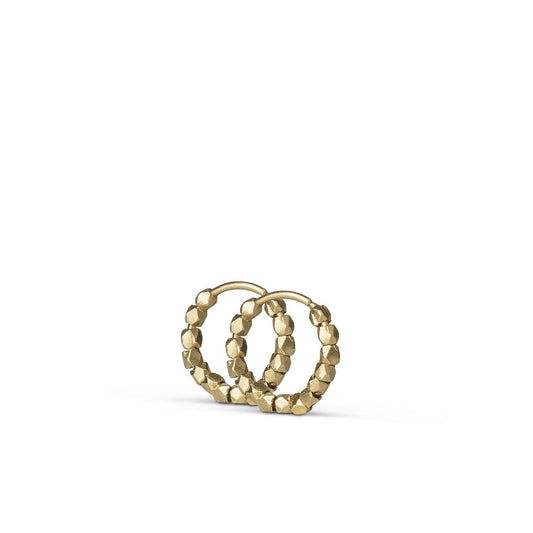 Bead Twist Earrings Gold - No22 Damplassen