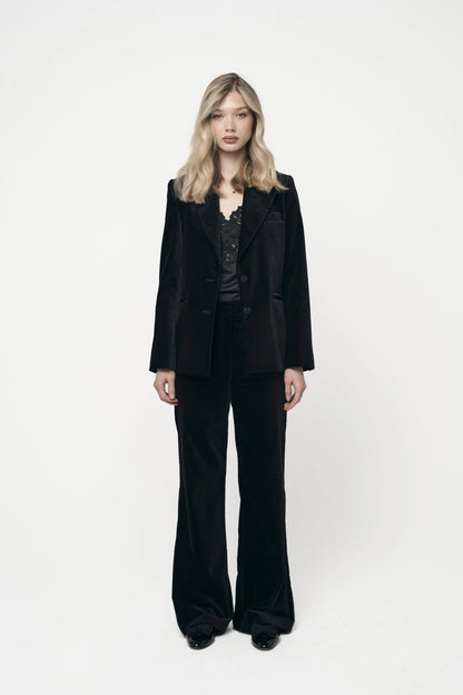 Beau Velvet Jacket Black