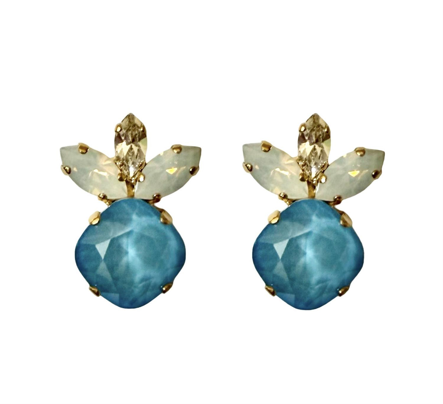 Pineapple Earrings Blue