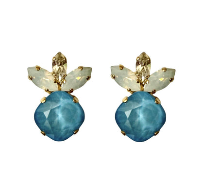 Pineapple Earrings Blue