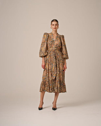 Bohemian Shirt Dress Feathers - No22 Damplassen