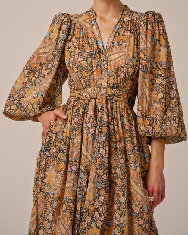 Bohemian Shirt Dress Feathers - No22 Damplassen