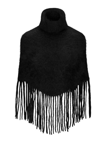 Nikola Chunky Poncho Black