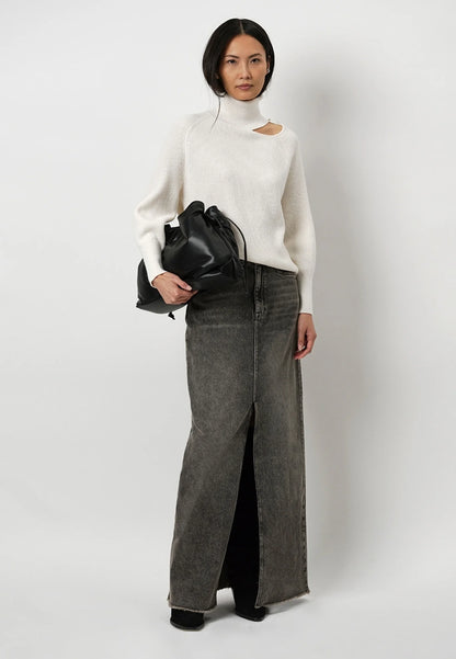 Feral Denim Maxi Skirt Hazelnut Haze