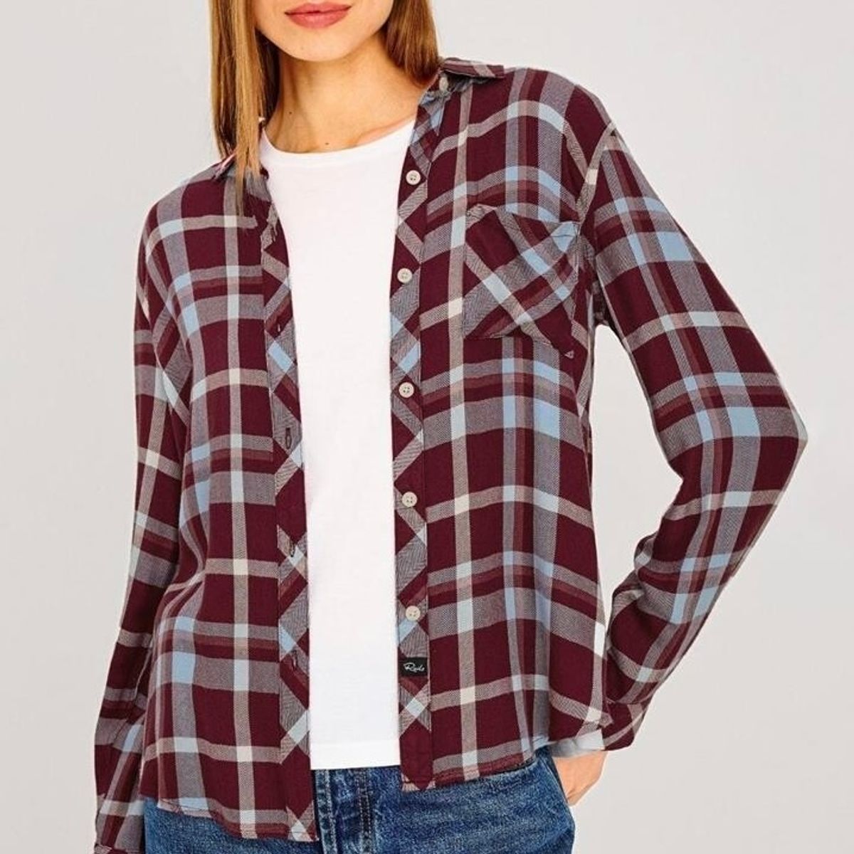 Hunter Shirt Plum Cream