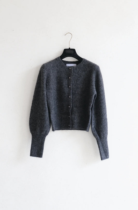 Cashmohair Petit Cardigan Grey - No22 Damplassen