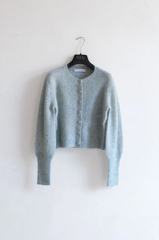 Cashmohair Petit Cardigan Pale Opal Green - No22 Damplassen