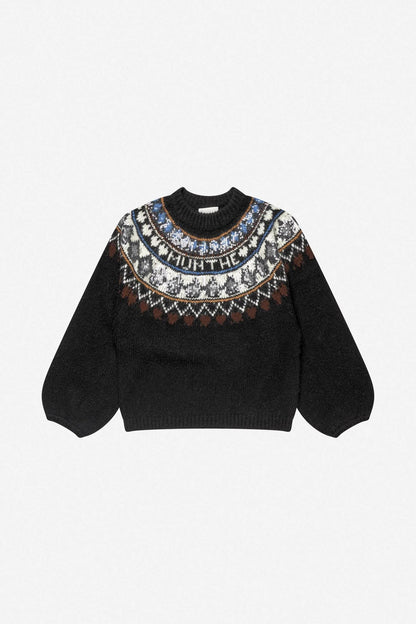Vaffie Knit Mix Black
