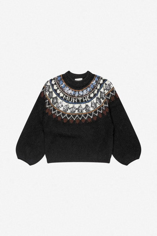 Vaffie Knit Mix Black
