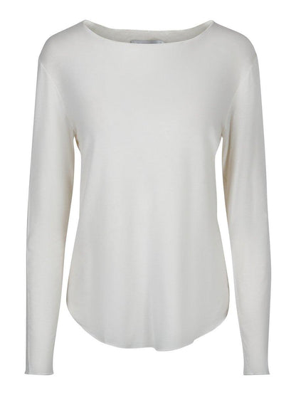 ella&il - Celine Plain Wool Long Sleeve White - No22 Damplassen