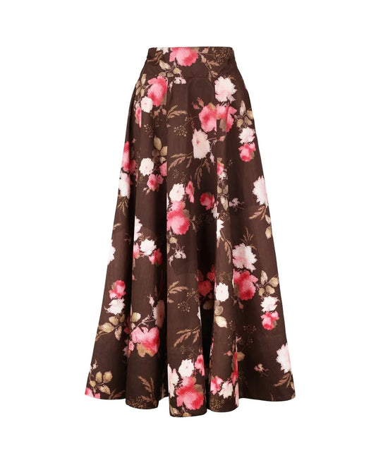 Taffeta Maxi Skirt Soft Bloom