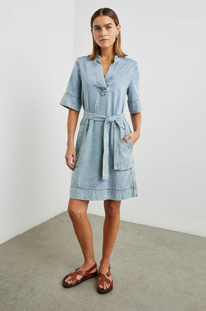 Chancey Dress Faded Indigo - No22 Damplassen