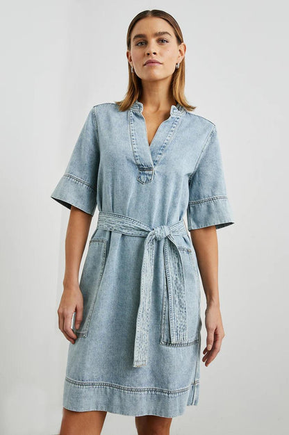 Chancey Dress Faded Indigo - No22 Damplassen