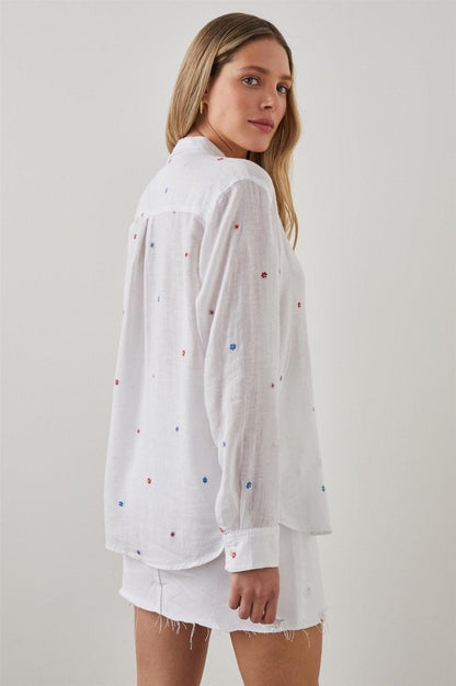 Charli Shirt Multi Daisy Embroidery - No22 Damplassen