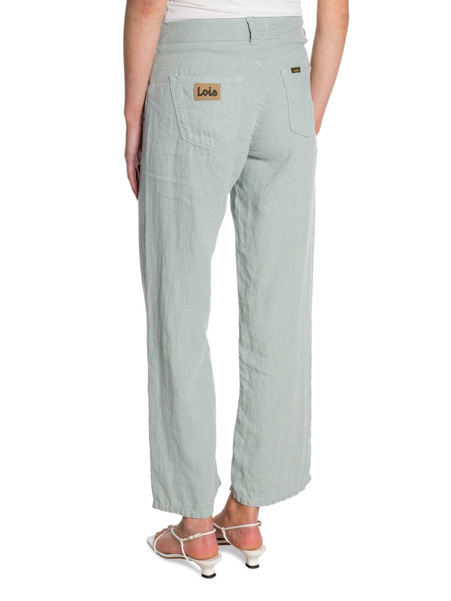 Lois Jeans - Culotte Linen Colour Aqua Grey - No22 Damplassen